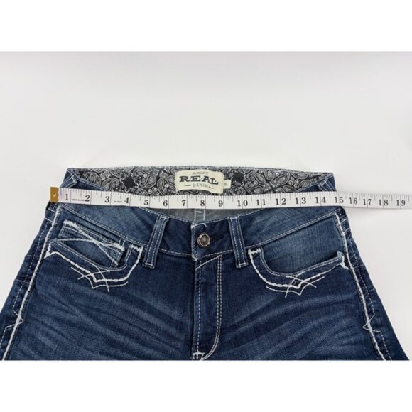 Ariat Real Denim Women's Bootcut Jeans Marine Mid Rise Size 30L - Picture 6 of 8
